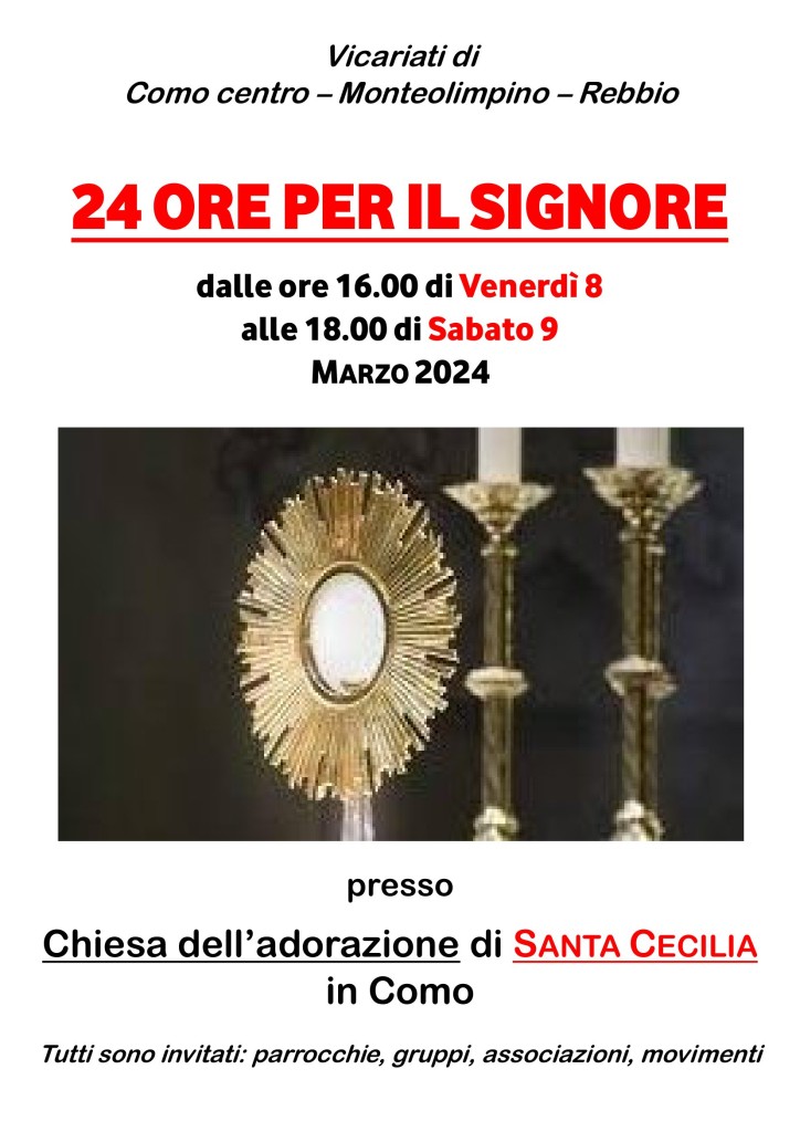 24 ore per il Signore